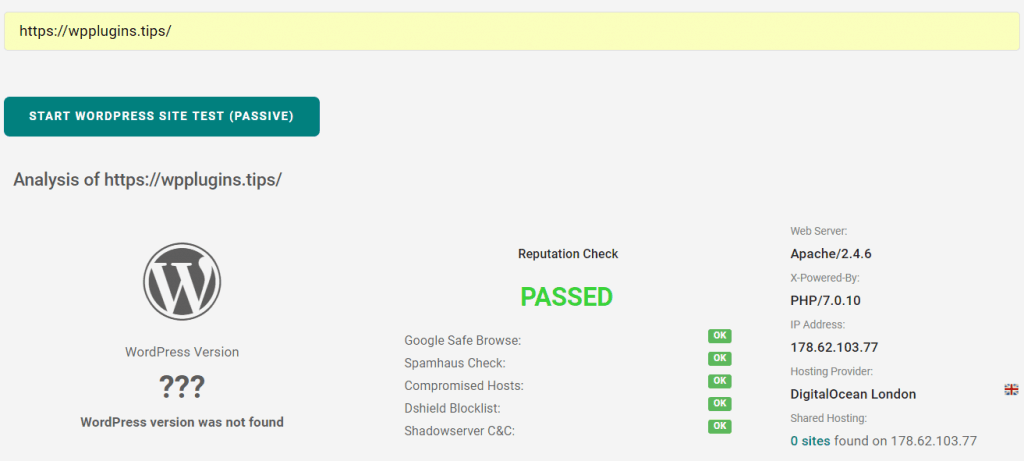 WordPress Security Scan